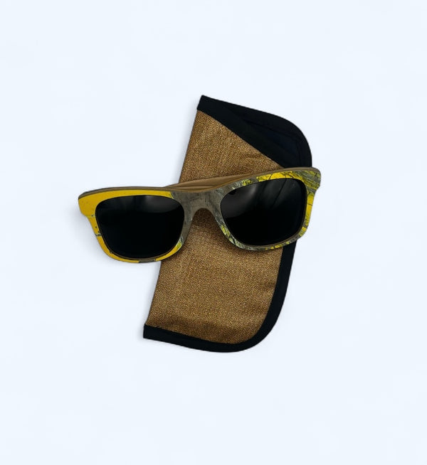 Recycled Skateboard Wayfarer Style Sunglasses