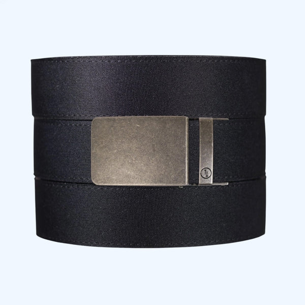 Black Canvas+ Ratchet Belt & Buckle Set