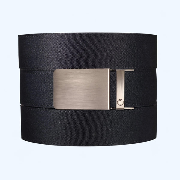 Black Canvas+ Ratchet Belt & Buckle Set