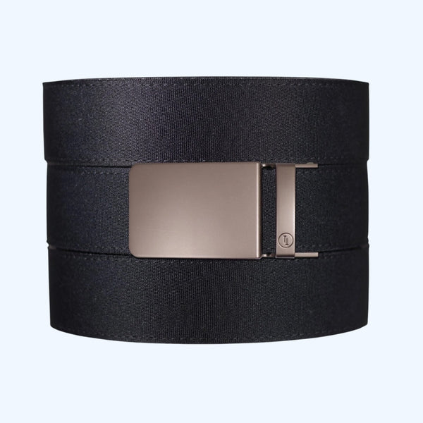 Black Canvas+ Ratchet Belt & Buckle Set
