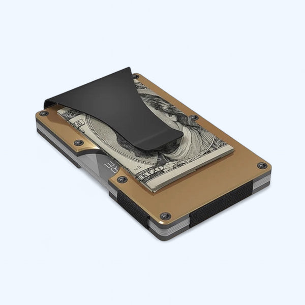 Gold Aluminum Wallet