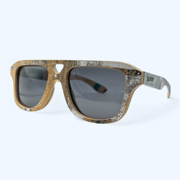 Recycled Aviator Style Sunglasses