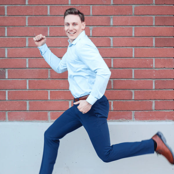 Blue Hustle Dress Shirt - Long Sleeve