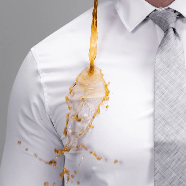 White Hustle Dress Shirt - Long Sleeve