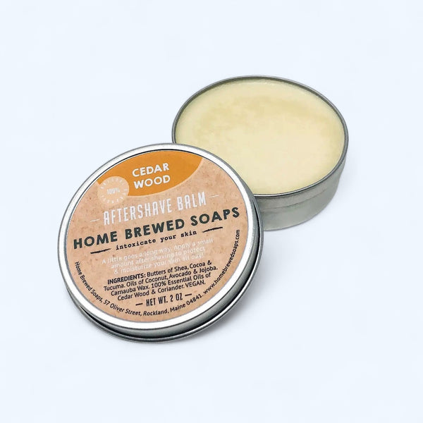 Home Brewed Soaps- After Shave Balm- Cedarwood