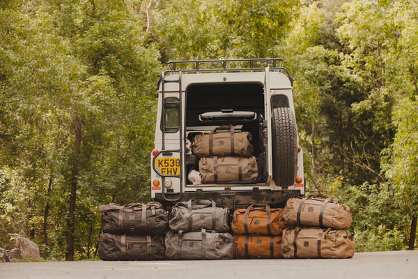 Kodiak Leather- 85L Nomad Canvas Duffel