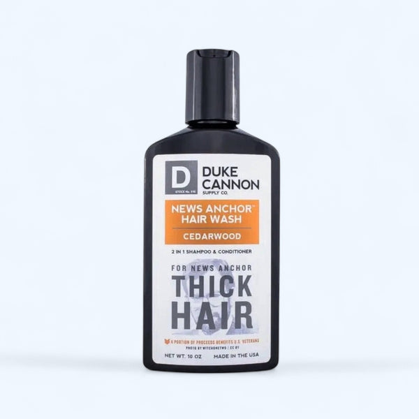 Duke Cannon News Anchor 2 in 1 Hair Wash- Cedarwood