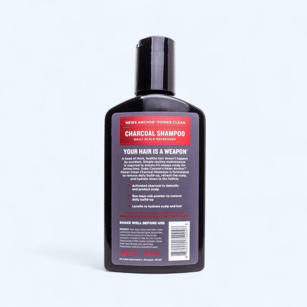 Duke Cannon News Anchor Power Clean- Charcoal Shampoo