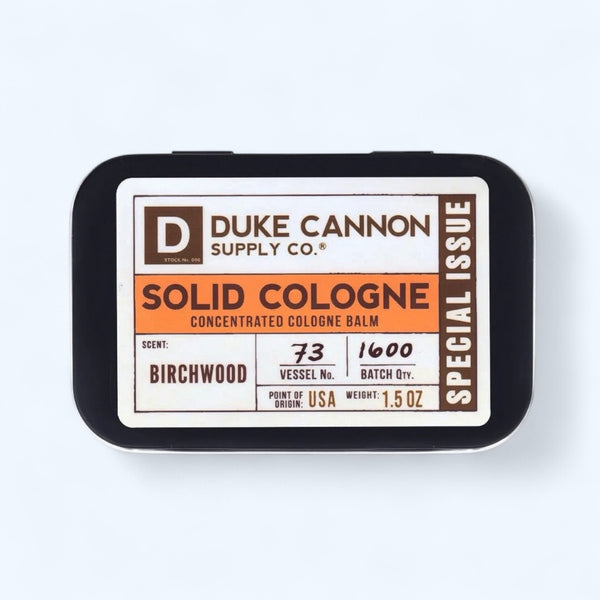 Duke Cannon Solid Cologne 1.5 oz- Birchwood