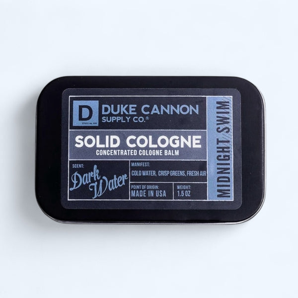 Duke Cannon Solid Cologne 1.5 oz- Midnight Swim