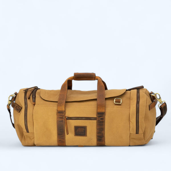 Kodiak Leather- 85L Nomad Canvas Duffel