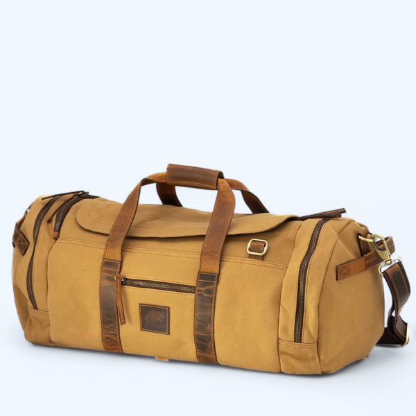 Kodiak Leather- 85L Nomad Canvas Duffel